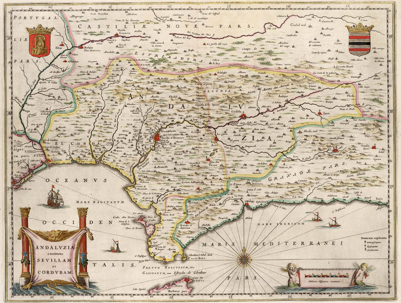 Andalusie 1663 Blaeu
